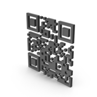 Black QR Code Symbol PNG & PSD Images