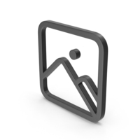 Black Picture Icon PNG & PSD Images
