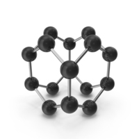 Black Molecular Model Structure PNG & PSD Images