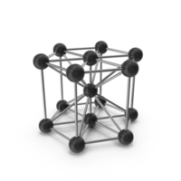 Black Molecular Model Structure PNG & PSD Images