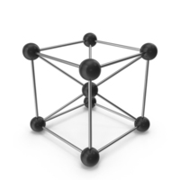Black Molecular Model Structure PNG & PSD Images