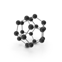 Black Molecular Model Structure PNG & PSD Images