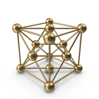 Gold Molecular Model Structure PNG & PSD Images