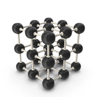 Black Molecular Model Structure PNG & PSD Images