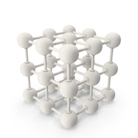 White Molecular Model Structure PNG & PSD Images
