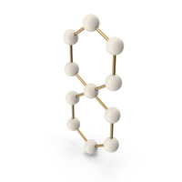 White Molecular Model Structure PNG & PSD Images