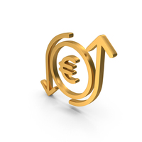 Gold Euro Profit And Loss Icon PNG & PSD Images