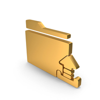 Gold Upload Folder Icon PNG & PSD Images