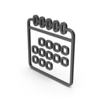 Black Calendar Icon PNG & PSD Images