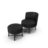 Armchair and pouf Flexform Feel Good PNG & PSD Images