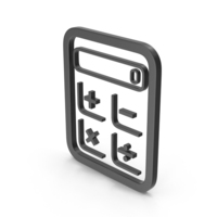 Black Calculator Symbol PNG & PSD Images