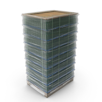 Packed 8 Row Glass Bottles Cargo PNG & PSD Images