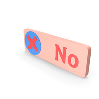 Board With No & Cross Symbol PNG & PSD Images