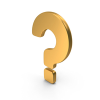 Question Mark Icon Gold PNG & PSD Images