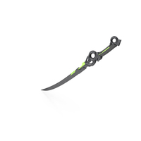Fantasy Sci Fi Sword Green PNG & PSD Images