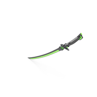Fantasy Sci Fi Sword Green PNG & PSD Images