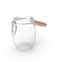 Glass Jar 1000ml Open PNG & PSD Images