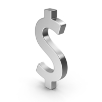 Metal Dollar Symbol PNG & PSD Images