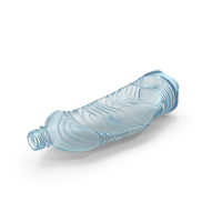 Blue Crushed Pet Bottle PNG & PSD Images