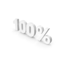 100 Percentage Icon White PNG & PSD Images