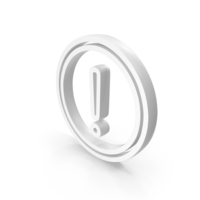 White Alert Exclamation Mark Icon PNG & PSD Images