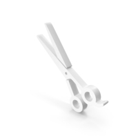 White Barber Scissor Icon PNG & PSD Images