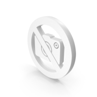 White Cameras Prohibited Icon PNG & PSD Images