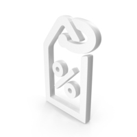 White Discount Sale Tag Icon PNG & PSD Images