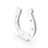 White Horseshoe Symbol PNG & PSD Images