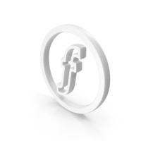 White Florin Aruban Currency Outline Icon PNG & PSD Images