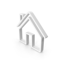 White Home Loan Outline Icon PNG & PSD Images