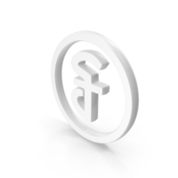 White Cambodia Riel Currency Icon PNG & PSD Images
