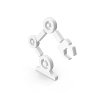 White Robot Arm Icon PNG & PSD Images