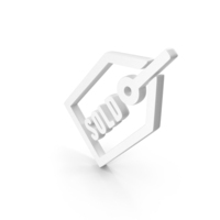 White Sold Tag Icon PNG & PSD Images