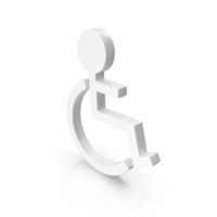 White Wheelchair Icon PNG & PSD Images