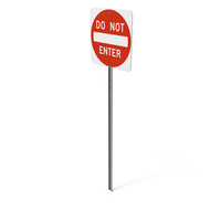 Do Not Enter Road Sign PNG & PSD Images