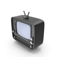 CARTOON TELEVISION BLACK PNG & PSD Images