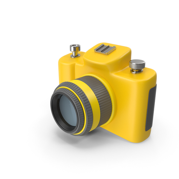 Yellow Cartoon Camera PNG & PSD Images