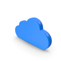 Cloudy Weather Symbol Blue PNG & PSD Images
