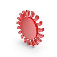 SUN SYMBOL RED PNG & PSD Images