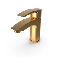 Hopa Golden Chrome Basin Mixer PNG & PSD Images