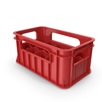 Empty Red Plastic Crate PNG & PSD Images