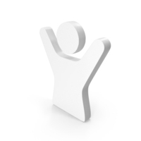 Raised Hands Man Icon PNG & PSD Images