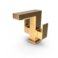 Square Chrome Basin Mixer Wydon Golden PNG & PSD Images