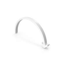 Semicircular Directional Down Arrow Symbol PNG & PSD Images