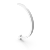 Semicircular Directional Left Arrow Symbol PNG & PSD Images