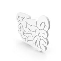 Small Intestine Medical Anatomy Icon PNG & PSD Images