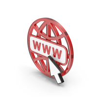Web WWW Cursor Glass PNG & PSD Images