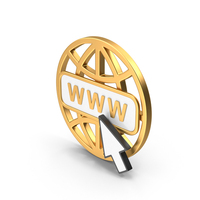 Web WWW Cursor Metal PNG & PSD Images