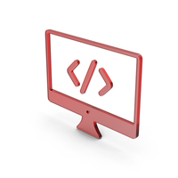 Computer Code Glass Red PNG & PSD Images